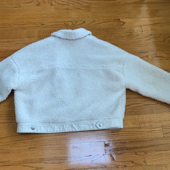 Zara Jackets & Coats Zara Cream Teddy Bear Jacket Poshmark